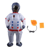 Inflatable Spaceman Costume 210T Polyester Fabric Waterproof Lightweight Blow Up Spaceman Suit for Party Carnivals