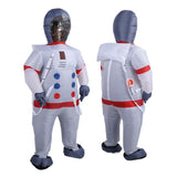 Inflatable Spaceman Costume 210T Polyester Fabric Waterproof Lightweight Blow Up Spaceman Suit for Party Carnivals