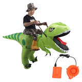 Inflatable Dinosaur Costume Funny Versatile Polyester Adult Blow Up Dinosaur Costume for Party