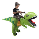 Inflatable Dinosaur Costume Funny Versatile Polyester Adult Blow Up Dinosaur Costume for Party