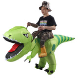 Inflatable Dinosaur Costume Funny Versatile Polyester Adult Blow Up Dinosaur Costume for Party
