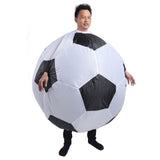 Inflatable Soccer Football Costume Funny Carnival Soccer Costume with Air Blower for Party Cosplay