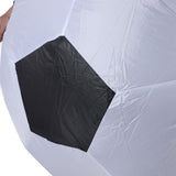 Inflatable Soccer Football Costume Funny Carnival Soccer Costume with Air Blower for Party Cosplay