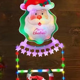 Santa Climbing Light Cute Decorative Xmas Ladder Light for Wall Tree Yard Garden