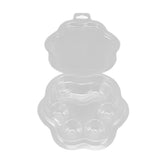 25PCS Cat Claw Wax Melt Container PET Clear Empty Wax Melting Tray for DIY Chocolates Wickless Candles Soap Making