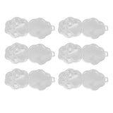 25PCS Cat Claw Wax Melt Container PET Clear Empty Wax Melting Tray for DIY Chocolates Wickless Candles Soap Making