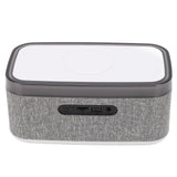 Wireless Charging Station Bluetooth Speaker Multifunctional Wireless Speaker with Alarm Clock LED Night Light White Noise for Bedside