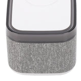 Wireless Charging Station Bluetooth Speaker Multifunctional Wireless Speaker with Alarm Clock LED Night Light White Noise for Bedside