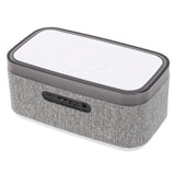 Wireless Charging Station Bluetooth Speaker Multifunctional Wireless Speaker with Alarm Clock LED Night Light White Noise for Bedside