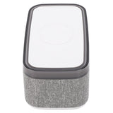 Wireless Charging Station Bluetooth Speaker Multifunctional Wireless Speaker with Alarm Clock LED Night Light White Noise for Bedside