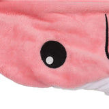 Wearable Adult Hoodie Shark Blanket Super Soft Cozy Flannel Shark Pajamas for Role Playing Costumes Movie Nights Party Nights Pink 170cm