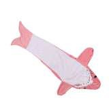 Wearable Adult Hoodie Shark Blanket Super Soft Cozy Flannel Shark Pajamas for Role Playing Costumes Movie Nights Party Nights Pink 170cm