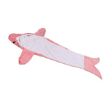 Wearable Adult Hoodie Shark Blanket Super Soft Cozy Flannel Shark Pajamas for Role Playing Costumes Movie Nights Party Nights Pink 190cm