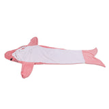 Wearable Adult Hoodie Shark Blanket Super Soft Cozy Flannel Shark Pajamas for Role Playing Costumes Movie Nights Party Nights Pink 190cm