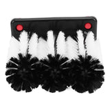 3 Head Cup Brush Removable Efficient Cleaning Glass Washer Brush with Suction Base for Bar Long Leg Cup Beer Cup