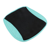 Ventilated Seating Cushion 8 Fan USB Plug in 3 Speeds Non Slip Detachable Cover for Home Car Office DC 5V Cyan Black