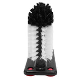 3 Heads Cup Brush Water Bottle Cleaning Brush Glass Cup Washer with Suction Base for Hotel Bar
