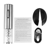 Stainless Steel 
USB Rechargeable Smart Electric Wine Opener 
Automatic Bottle Opener Silver