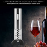 Stainless Steel 
USB Rechargeable Smart Electric Wine Opener 
Automatic Bottle Opener Silver