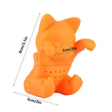 Cute CatShaped Loose Tea Leaf Strainer Filter Silicone Tea Infuser Accessory for Home Office
