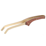 Antihot Wood Copper Tea Clip NonSlip Tea Set Tweezers Tea Ceremony Accessories Household(Rosewood )