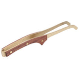 Antihot Wood Copper Tea Clip NonSlip Tea Set Tweezers Tea Ceremony Accessories Household(Rosewood )