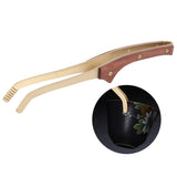 Antihot Wood Copper Tea Clip NonSlip Tea Set Tweezers Tea Ceremony Accessories Household(Rosewood )
