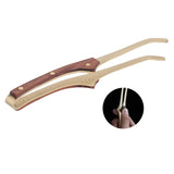 Antihot Wood Copper Tea Clip NonSlip Tea Set Tweezers Tea Ceremony Accessories Household(Rosewood )