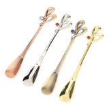 Vintage Small Coffee Dessert Tea Spoon Ice Cream Cake Scoop Teaspoon for Kitchen Dining Bar Tool