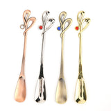 Vintage Small Coffee Dessert Tea Spoon Ice Cream Cake Scoop Teaspoon for Kitchen Dining Bar Tool