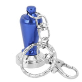 Mini Coffee Tamper Key Chain Powder Hammer Key Ring Coffee Appliance Pendant Peripheral Gifts CollectionDark Blue