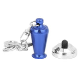 Mini Coffee Tamper Key Chain Powder Hammer Key Ring Coffee Appliance Pendant Peripheral Gifts CollectionDark Blue