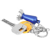 Mini Coffee Tamper Key Chain Powder Hammer Key Ring Coffee Appliance Pendant Peripheral Gifts CollectionDark Blue