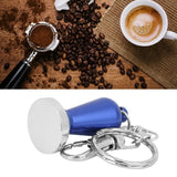 Mini Coffee Tamper Key Chain Powder Hammer Key Ring Coffee Appliance Pendant Peripheral Gifts CollectionDark Blue