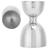 Stainless Steel Double Head Cocktail Jigger Mixer Bartending Tool for Home Bar Party AccessorySilver