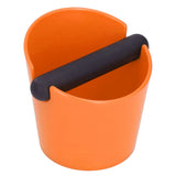 Non Slip Coffee Knock Box Coffee Grounds Bucket Container Dump Bin Accessories(Orange )