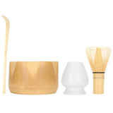 Matcha Making Tool Set Bamboo Tea Whisk Tea Scoop Bowl Ceramic Tea Whisk Holder Teaware Set