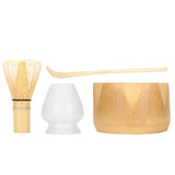 Matcha Making Tool Set Bamboo Tea Whisk Tea Scoop Bowl Ceramic Tea Whisk Holder Teaware Set
