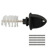 100Pcs Beer Plugs Tap Brush Dustproof Multifunctional Nylon Cleaning Brush for Family Bar Restaurant Black