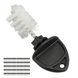 100Pcs Beer Plugs Tap Brush Dustproof Multifunctional Nylon Cleaning Brush for Family Bar Restaurant Black