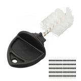 100Pcs Beer Plugs Tap Brush Dustproof Multifunctional Nylon Cleaning Brush for Family Bar Restaurant Black