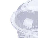 100PCS Clear Cookie Boxes Plastic Disposable Cute Cat Head Small Treat Bakery Box for Cupcake Dessert Pastry