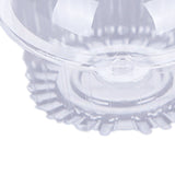 100PCS Clear Cookie Boxes Plastic Disposable Cute Cat Head Small Treat Bakery Box for Cupcake Dessert Pastry