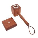 Wooden Bottle Opener Multipurpose Innovative Hammer Beer Opener for Dad Men Him Husband Boyfriend