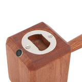 Wooden Bottle Opener Multipurpose Innovative Hammer Beer Opener for Dad Men Him Husband Boyfriend