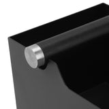 Coffee Knock Box With Removable Knock Bar Steel Coffee Grounds Knock Box Container Bin Black