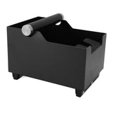 Coffee Knock Box With Removable Knock Bar Steel Coffee Grounds Knock Box Container Bin Black