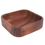 Wood Fruit Tray Square Chinese Style Solid Wood Tea Snack Dessert Serving Plate for Home