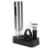 Electric Wine Opener Set Automatic Bottle Opener Tool Rechargeable with Foil Cutter Wine Aerator Vacuum Stopper for Home Bar Party