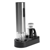 Electric Wine Opener Set Automatic Bottle Opener Tool Rechargeable with Foil Cutter Wine Aerator Vacuum Stopper for Home Bar Party